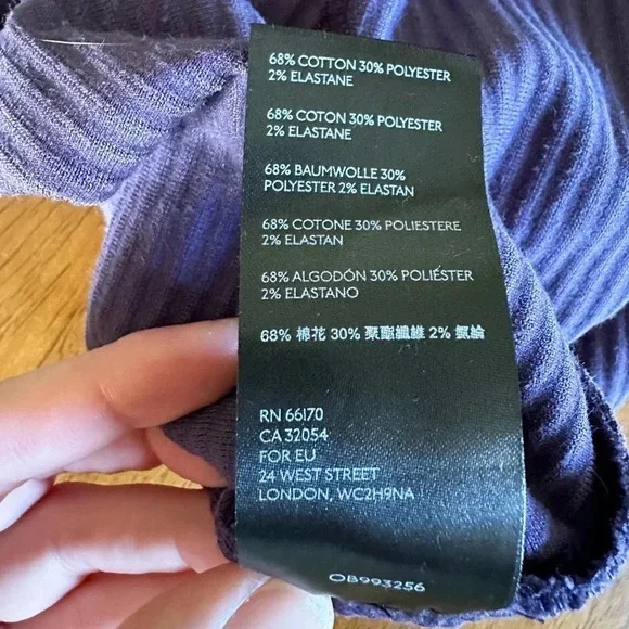 Free People Helen Ribbed Tube Midi Skirt—Purple—Size Small - Picture 8 of 8